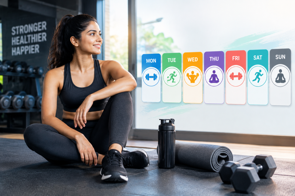 7 days workout routine for beginers